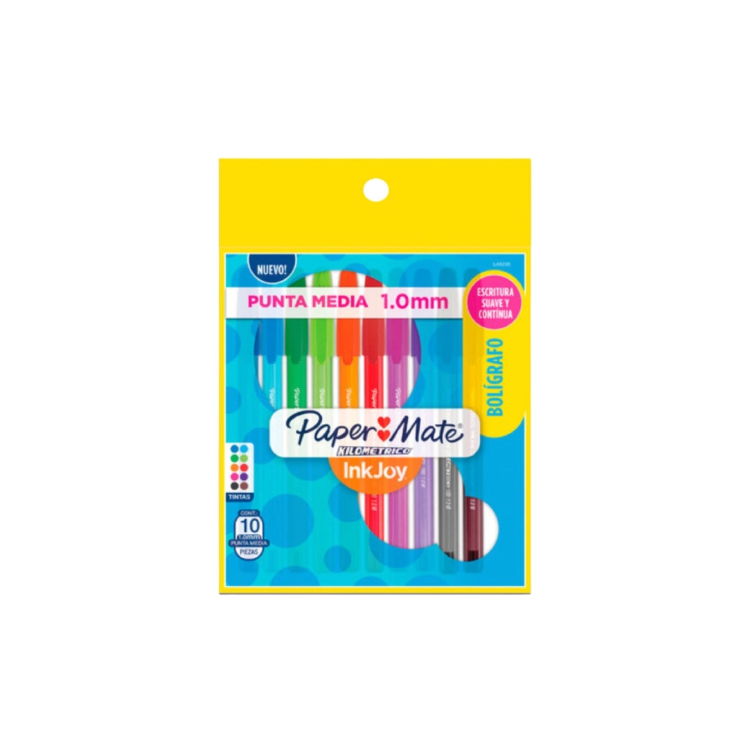 Bolígrafo Colores C/10 Papermate