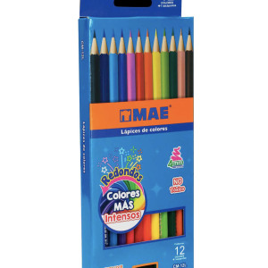 Colores con 12 Piezas Redondos Mae