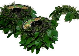 Escarcha Verde con Hojas