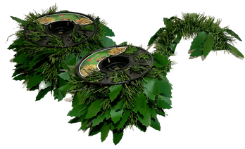 Escarcha Verde con Hojas